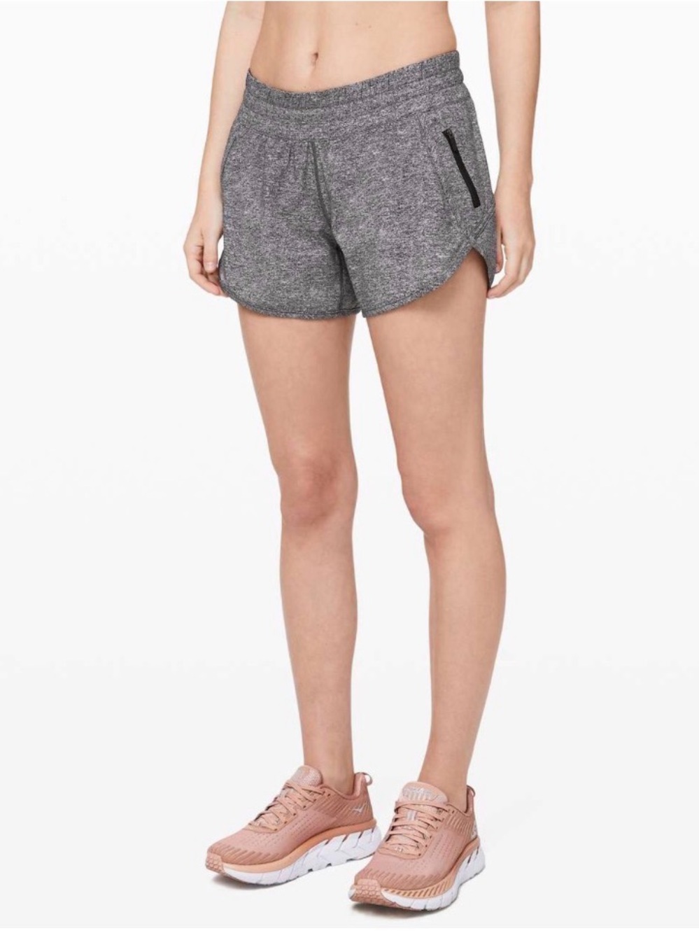 Lululemon Tracker Short V 4 inch size 6 in Heather Lux Multi Black
